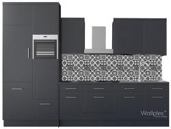  Wallplex falburkoló konyhapanel Fekete mozaik - kerma - 57 990 Ft