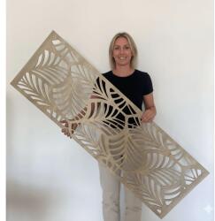  Fali dekorpanel, trópusi levél minta, 50x150 cm, 3 mm HDF - FP1 Sonoma tölgy falburkolat