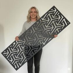  Fali dekorpanel, nyíl mintázat, 50x150 cm, 3 mm HDF - antracit falburkolat FP-7