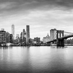  Soner törés- és hőálló konyhai hátfal fekete fehér város mintában 60x180 KF4