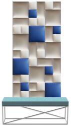 Kerma Design Előszobafal-30 Kerma műbőr panelekből összerakható, beige, sötétkék, fehér színű