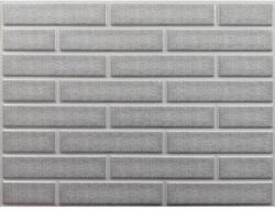 M-Flex PVC falburkolat szürke tégla dekor panel-6, 3d falpanel műanyag burkolat