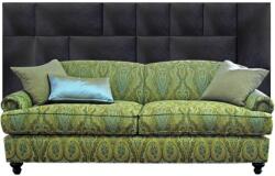 Kerma Design Fekete színű modern textil falvédő-15 (200x75 cm) Kerma falpenelekből