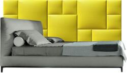 Kerma Design Műbőr falvédő-74 faldekoráció (200x75 cm) sárga kárpitozott falipanelekből