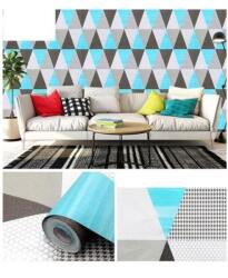  Öntapadós 3017 háromszög türkiz 45 cm x 10 m modern öntapadós tapéta