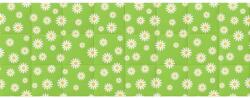 Kerma Design Margaréta zöld virágok nyomtatott műbőr falvédő, ágy mellé (200x75 cm)