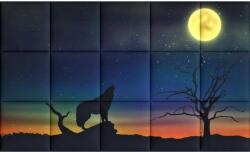 Kerma Design Hold KERMA-65 farkas csillagok holdfény nyomtatott műbőr falikép