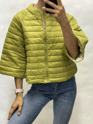 BeUnique Fashion Steppelt háromnegyedes ujjú dzseki zöld M