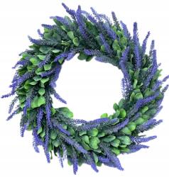 Vipolimex Koszorú Hanga Levendula 42cm Ajtó Ablak Tavaszi Karácsonyi Dekoráció (NO.VIP4772)