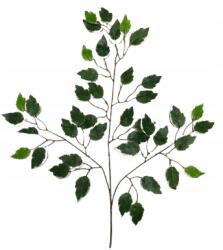  Műlevél Benjámin Fikusz Fehér Zöld ág zöld 63cm Gumírozott (s700#2)