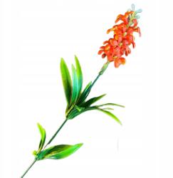 Vipolimex Jácint mini Narancssárga Virág 32 cm Ág Kiegészítő Dekoratív Pikk (VIP117)