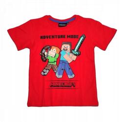  Minecraft Adventure gyerek póló piros 152 (GC-MNCT-279A_152)
