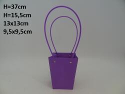 MartineX Kézitáska Ajándék Papírtáska Virág Dekoráció Lila 37cm (Torebka)