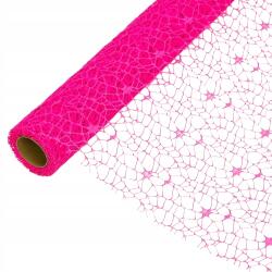 MartineX Virágos organza háló 48cm/5Y Dekoráció Flizelina virágok Korona FR94-13 (fr94-13)