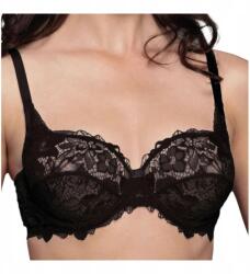 Lormar Csipkés melltartó Puha melltartó merevítőkkel Kényelmes Fekete Lormar 85C (BIUSTONOSZ MIĘKKI KORONKOWY NA DUŻY BIUST)