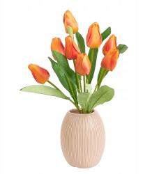 Akces Virág Mesterséges Tulipán csokor x9db 45cm váza Tulipán fej bimbó (g11)
