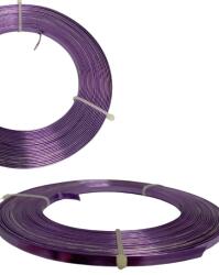 MartineX Virágkötő Drót Lapos Alumínium Lila 10M floret kötegekhez (Drut)