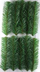 RAV Mesterséges gallyak 12 cm hosszú karácsonyfa 10 db karácsonyfa lucfenyő fenyő (73170)