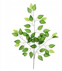 1x Levél Mesterséges Benjámin Fikusz Váll Ág zöld nád Gumírozott (xx)