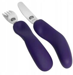 Nana's Manners Nanas Manners Stage 3 Evőeszközök Lila 3-9 éveseknek, lila, helyes fogás (sztućce)