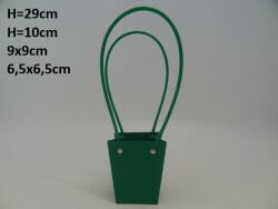 MartineX Kézitáska Ajándék Papírtáska Virág Dekoráció 33, 5cm Zöld (Torebka)