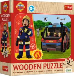 Trefl - Puzzle Fireman Sam wooden - 1 - 39 piese