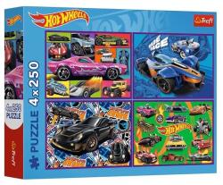 Trefl - Puzzle 4x250 Hot Wheels - 250 piese