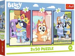 Trefl - Puzzle 3x50 The Bluey Family - 40 - 99 piese
