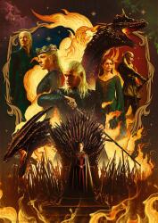 Trefl - Puzzle Premium Plus: MGame of Thrones - House of the Dragons - 1 000 piese