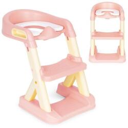 Multi Gyerek WC-ülőke lépcsőkkel (Multi__HA-P23S PINK)