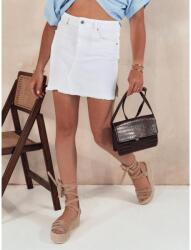 Dstreet Rövid női szoknya fehér színben (CY0458)