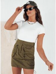 Dstreet Női zöld miniszoknya zsebekkel (CY0438)