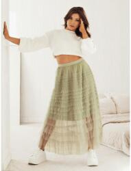 Dstreet Zöld tüll maxi szoknya (CY0423)