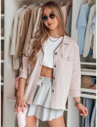 Dstreet Világos szürke női miniszoknya fodros díszítéssel CY0496 (CY0496)