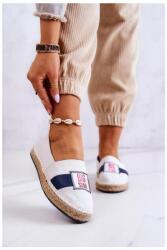 Butosklep Női espadrillák, fehér színben, Big Star logóval (JJ274964 WHT/NAVY__19290)
