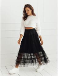 Dstreet Fekete tüll maxi szoknya (CY0421)