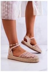 Butosklep Bézs női espadrillák, csattal (GG-56 NUDE__19247)