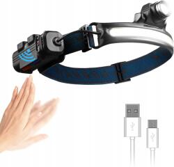 CE Akkumulátoros Led fejlámpa IP65 vízálló érzékelővel/zoom#000926 (X001GX93UL)