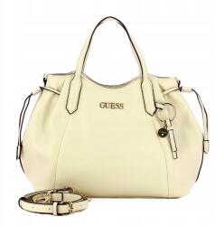 GUESS Női kézitáska Táska Bézs Tágas Nagy Elegáns Divatos Univerzális (Bag Beżowy Large Kremowa Logo Miejska)
