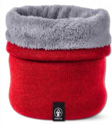 EdiBazzar Csősál meleg, bélelt kéménygallér sál nyakra, férfi, női, téli csősál nyaktubus (Komin Zimowy Ciepły Czerwony Damski Męski)