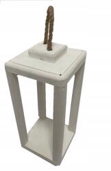 MartineX 1X Alátét nád lampion fa nagy Fehér Minőségi Zseblámpa Lámpa (Lampion Drewniany - Baza)