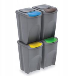 Prosperplast Szelektív hulladékgyűjtő kosár 35L 4db függőleges (IKWB35S4-405U)