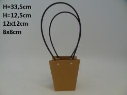 MartineX Kézitáska Ajándék Papírtáska Virág Dekoráció Lila lila 33, 5cm (Torebka)