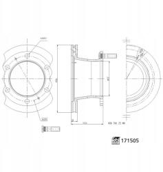 Febi Bilstein 171505 féktárcsa
