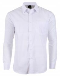  51/52 Sima Fehér Hosszú Ujjú Ing Nagy (NW13)