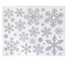 Csillámos Hópehely Ablak Matrica MIX #000231 (1FF7P)