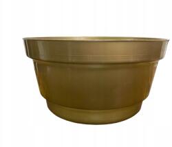 MartineX Pvc Kaspó arany Ikebana Fi 20CM Nád Kompozíciók Tál Gazon (DONICZKA FI 20 CM)