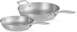 Le Creuset Tigăi Essential 3-ply din oțel inoxidabil, set 2 buc (53092000010000)