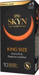 SKYN Latexmentes óvszerek Latexmentes 10 db King Size (PREZERWATYWY SKYN KING SIZE 10 sztuk większe)