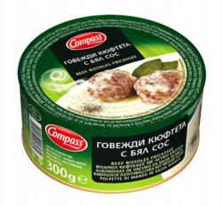 Compass Konserwa Gotowe Danie Puszce Pulpety Wołowe w Białym Sosie 300g